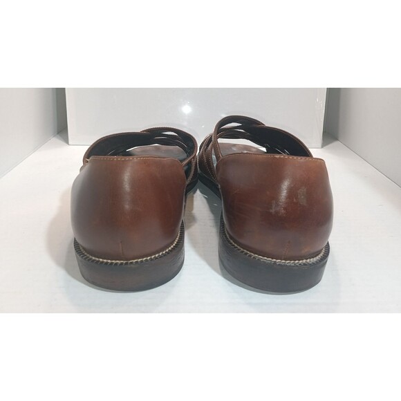 Vtg COLE HAAN Country Leather Fisherman Sandal Shoe Mens 12 Quiet Luxury Preppy main image 5